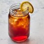 Sweet iced tea with canned sugar